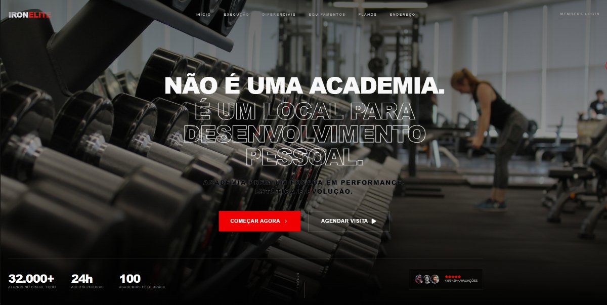 Site para academia