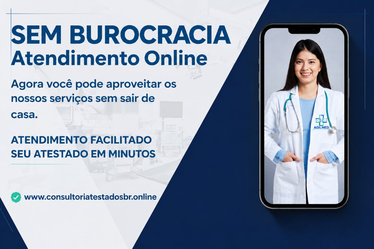 Sem burocracia: atendimento online com atestado em minutos
