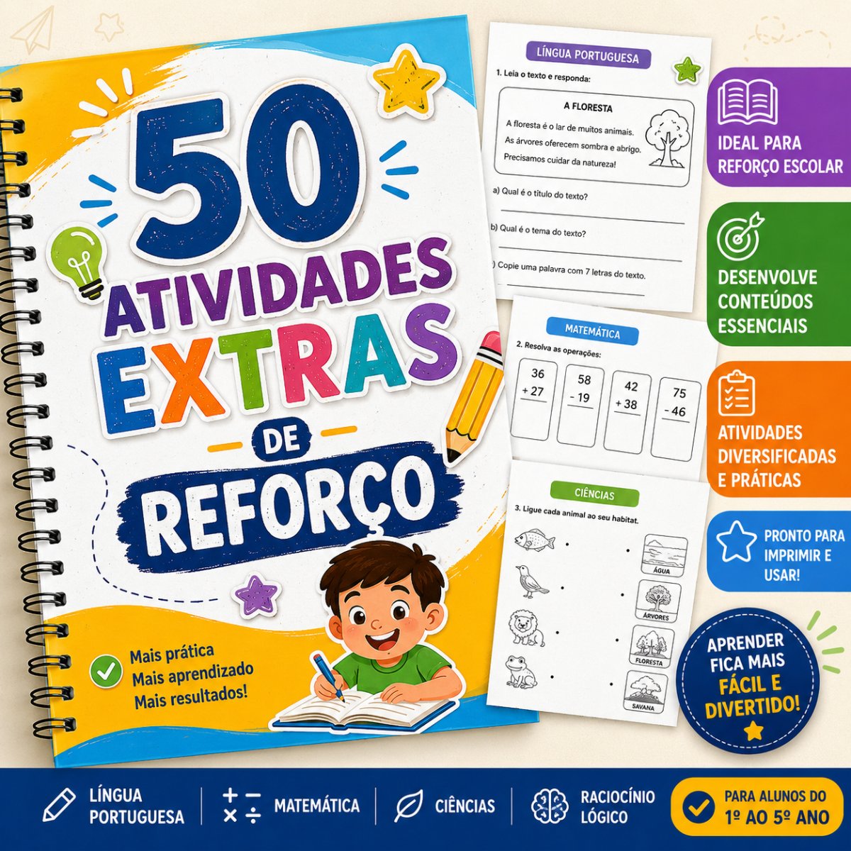 50 ATIVIDADES EXTRAS DE REFORÇO
