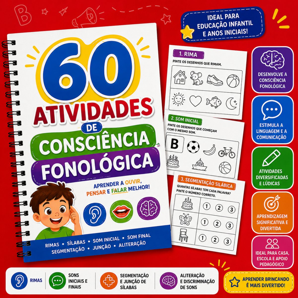 60 ATIVIDADES DE CONSCIÊNCIA FONOLÓGICA